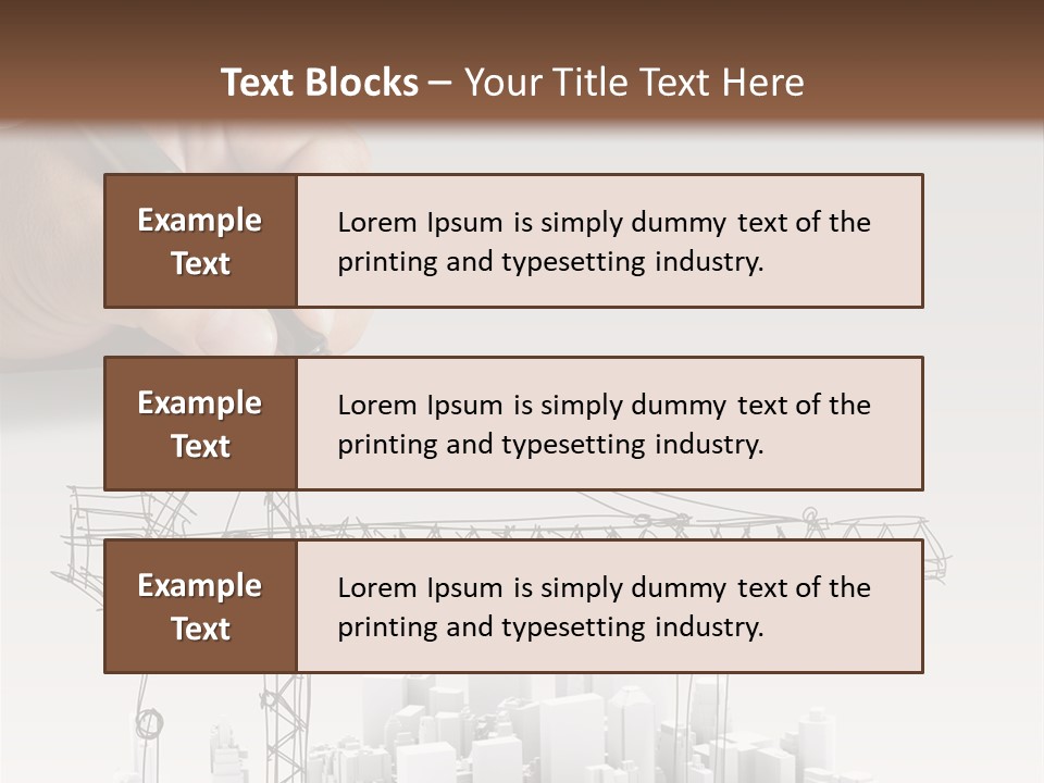 Exterior Ink Pen PowerPoint Template