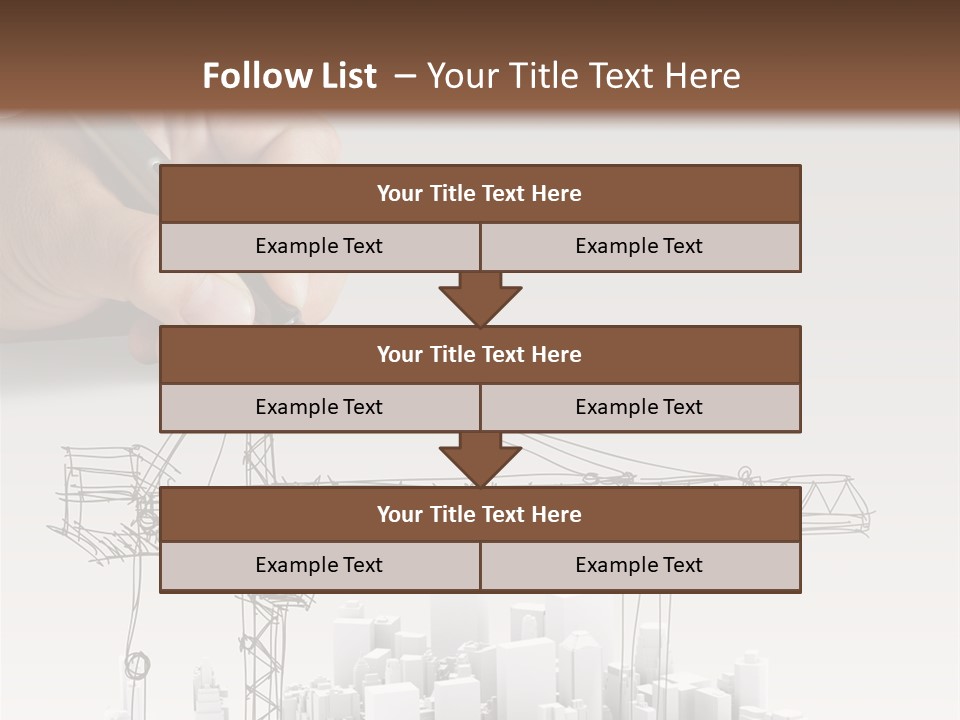Exterior Ink Pen PowerPoint Template