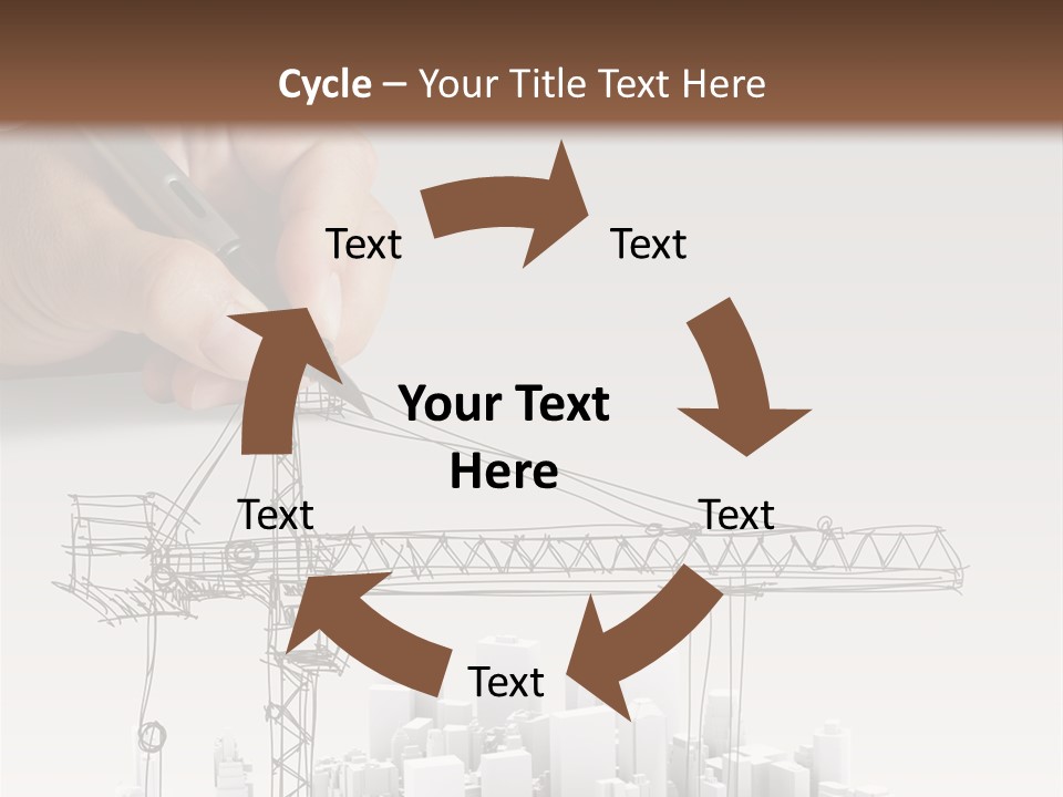 Exterior Ink Pen PowerPoint Template