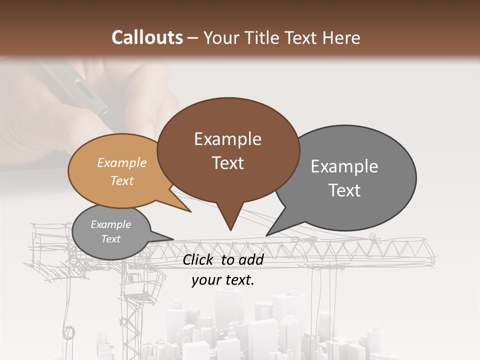 Exterior Ink Pen PowerPoint Template