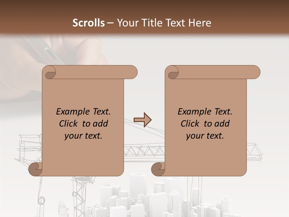 Exterior Ink Pen PowerPoint Template