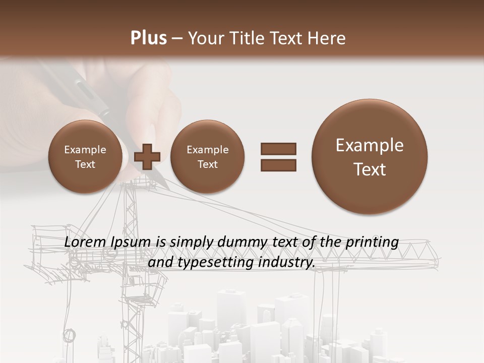 Exterior Ink Pen PowerPoint Template