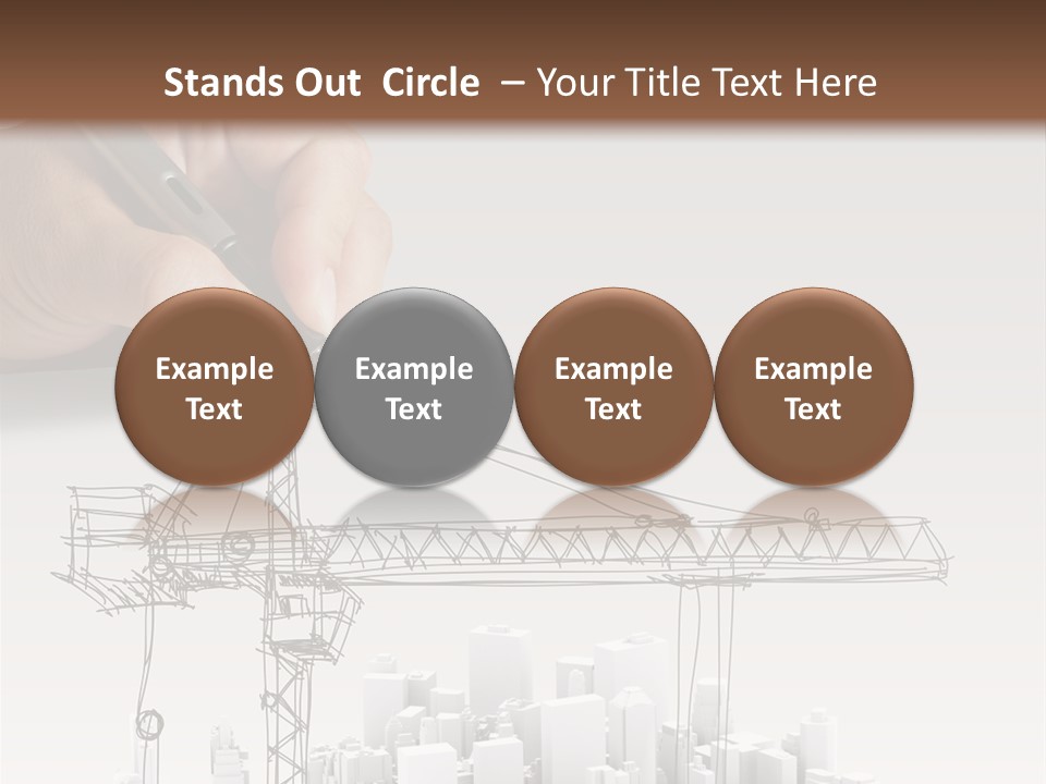 Exterior Ink Pen PowerPoint Template