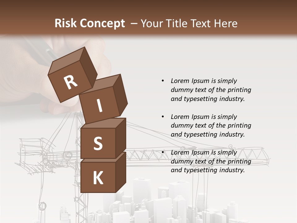 Exterior Ink Pen PowerPoint Template