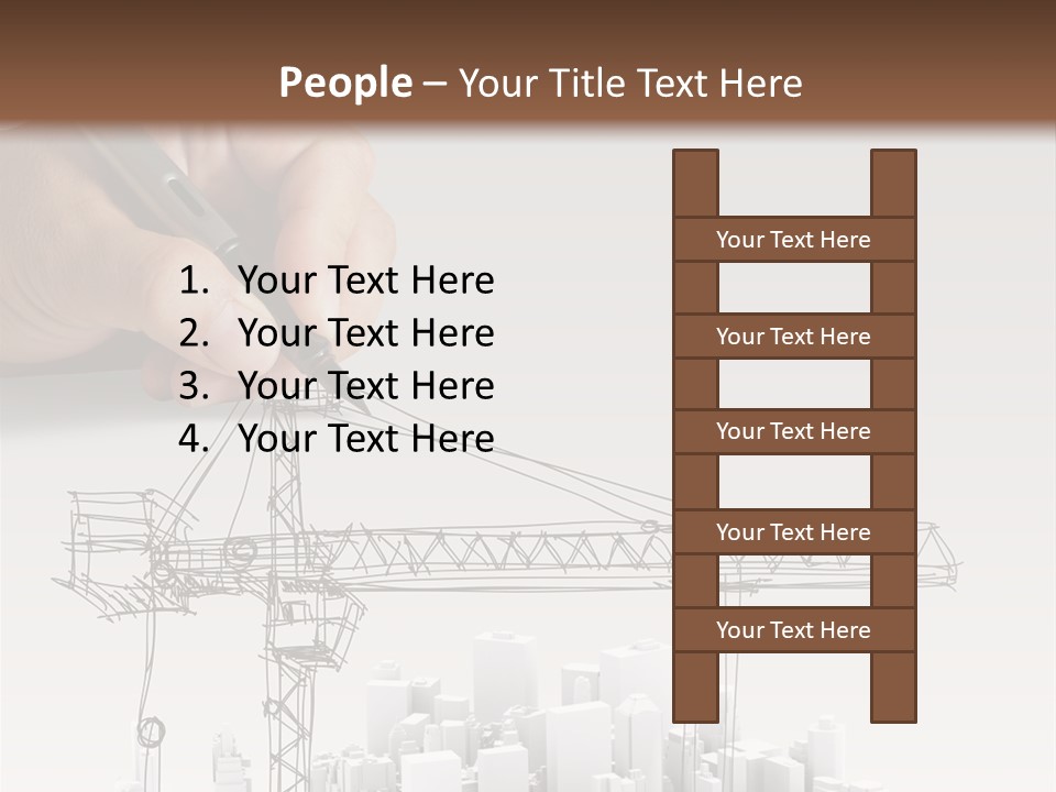 Exterior Ink Pen PowerPoint Template
