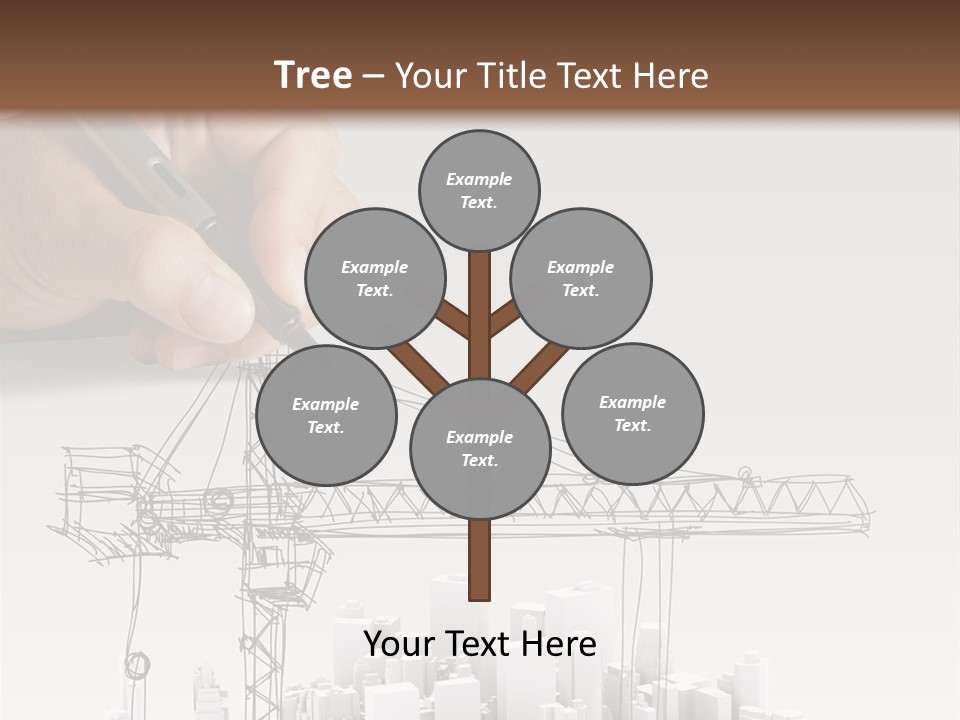 Exterior Ink Pen PowerPoint Template