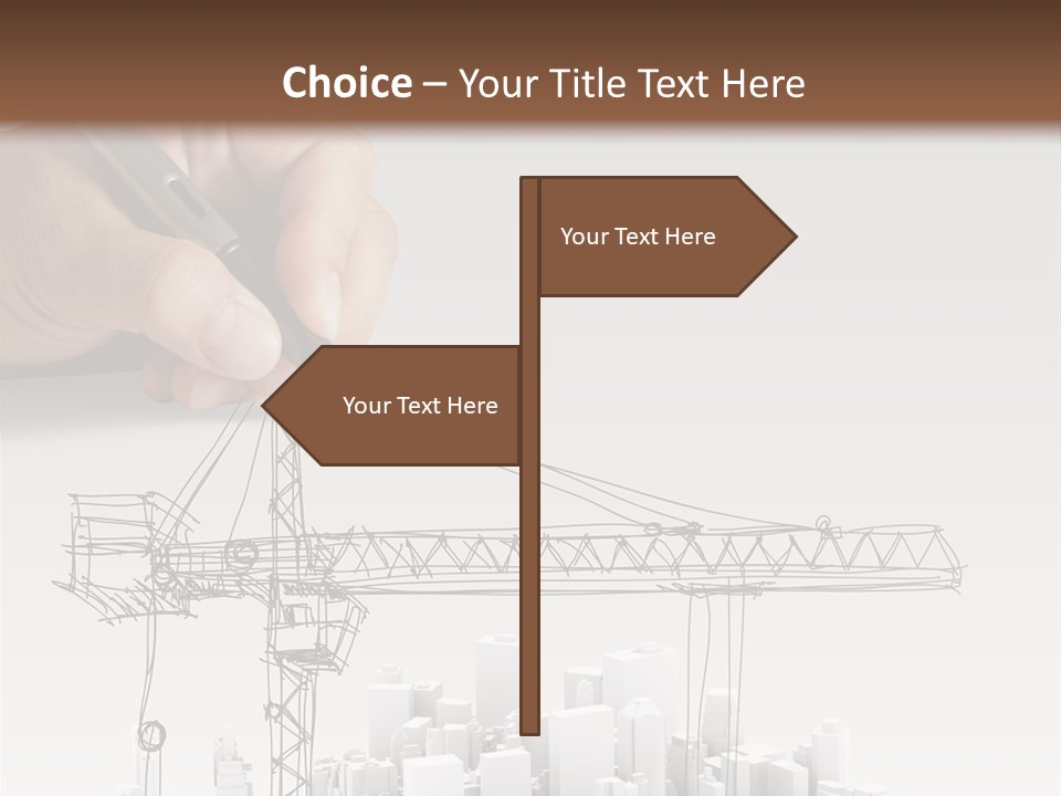 Exterior Ink Pen PowerPoint Template