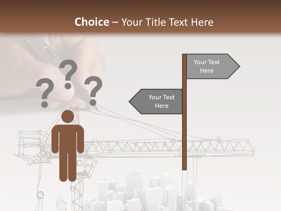 Exterior Ink Pen PowerPoint Template