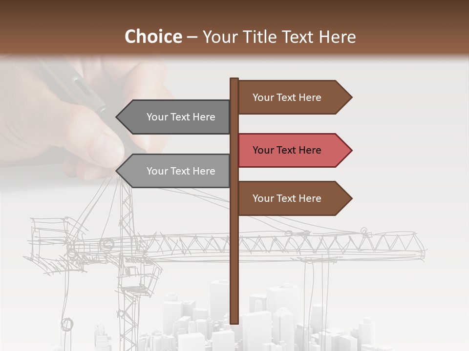 Exterior Ink Pen PowerPoint Template