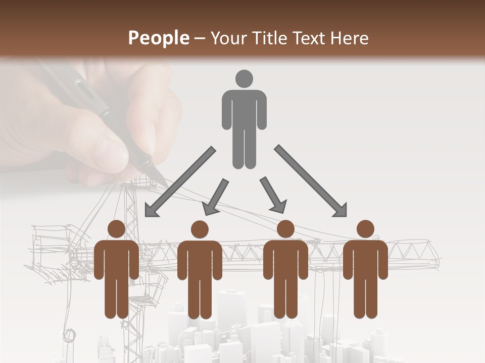 Exterior Ink Pen PowerPoint Template