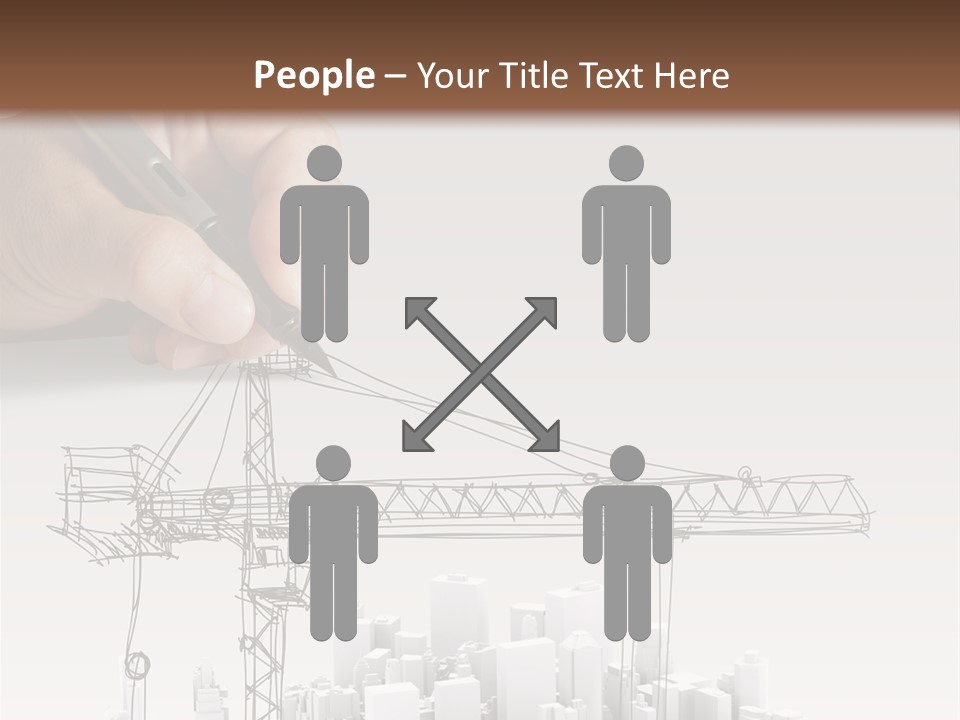 Exterior Ink Pen PowerPoint Template