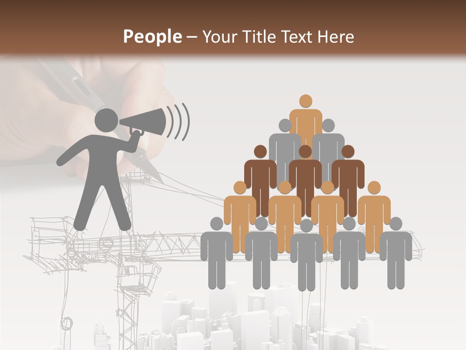 Exterior Ink Pen PowerPoint Template