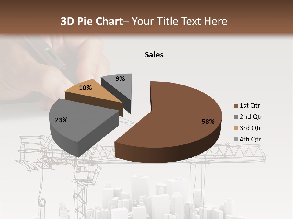 Exterior Ink Pen PowerPoint Template