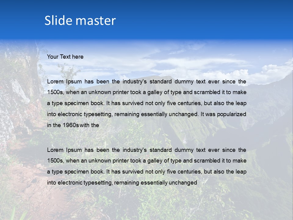 Indian Summit Mountain PowerPoint Template