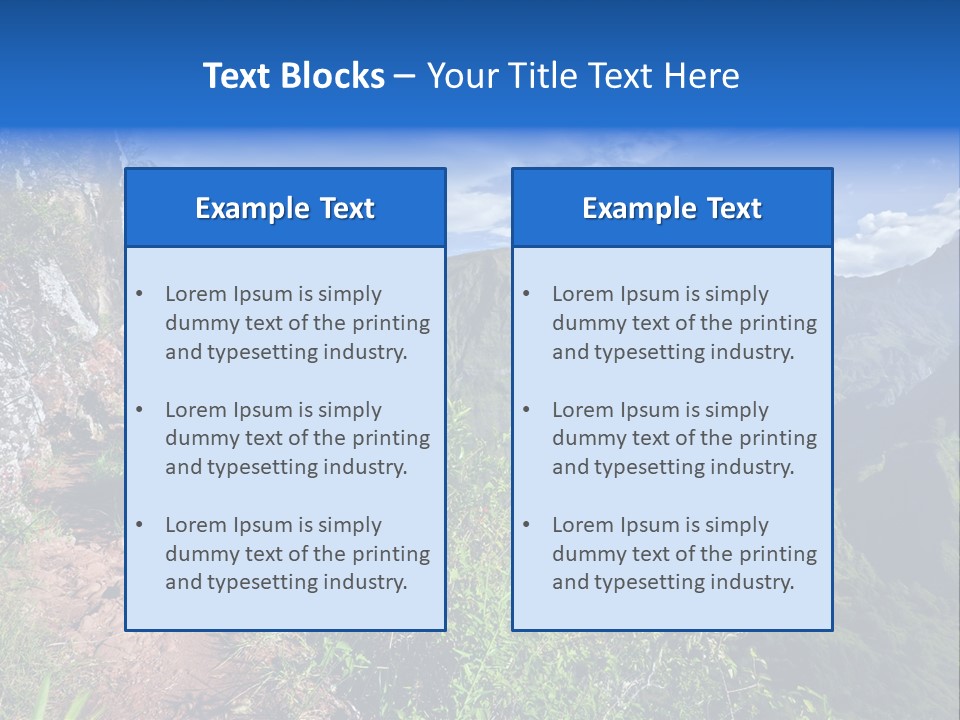 Indian Summit Mountain PowerPoint Template