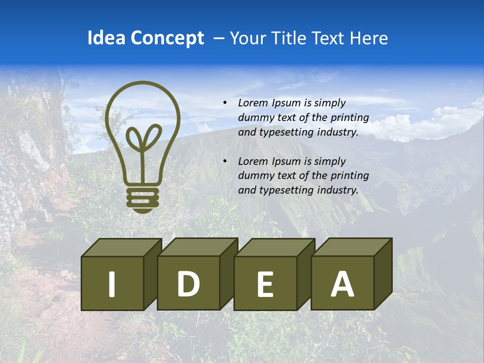 Indian Summit Mountain PowerPoint Template