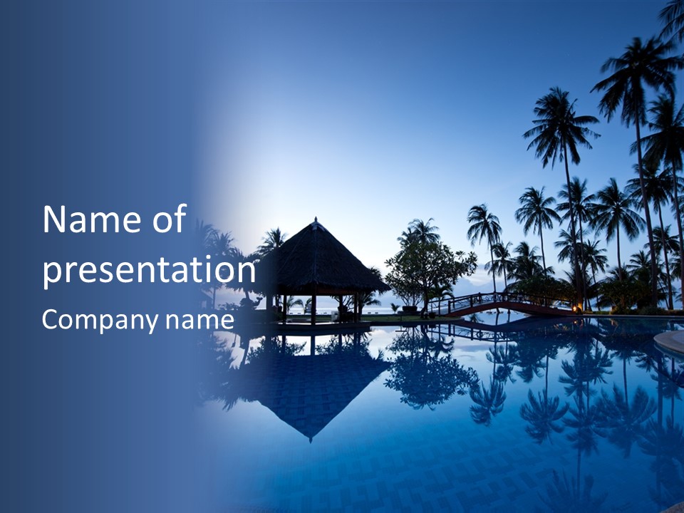 Nature Blue Relax PowerPoint Template