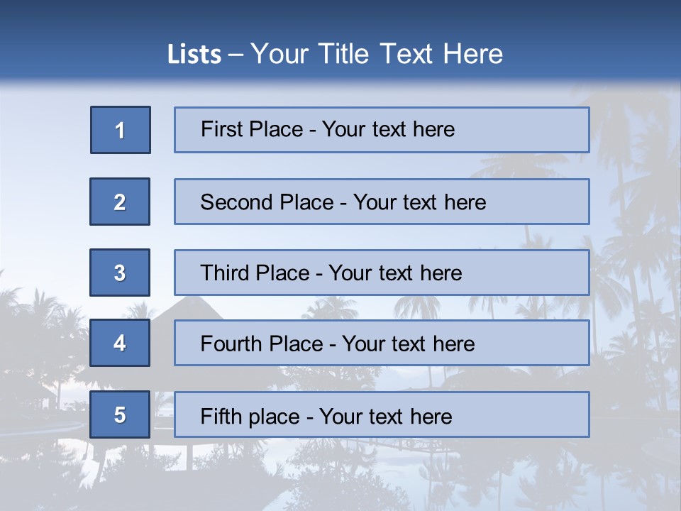 Nature Blue Relax PowerPoint Template