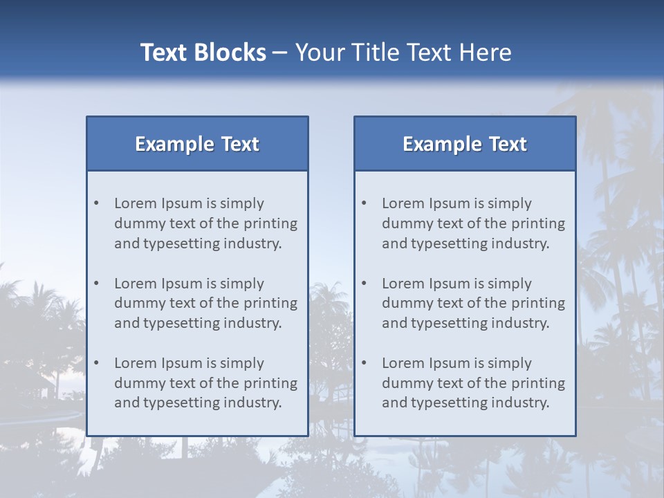 Nature Blue Relax PowerPoint Template