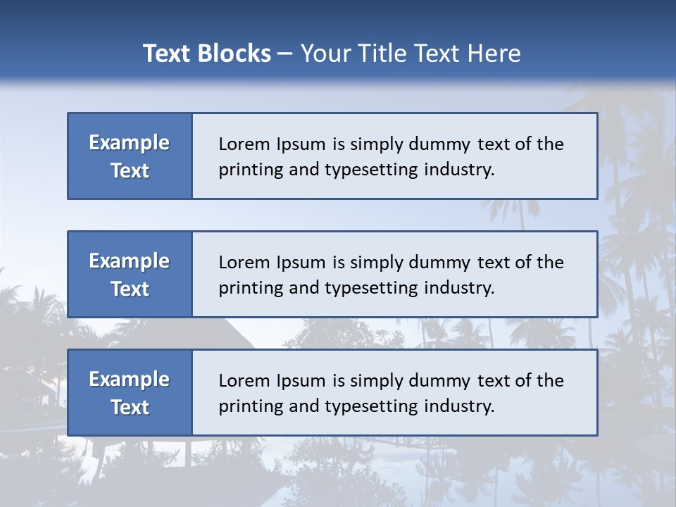 Nature Blue Relax PowerPoint Template