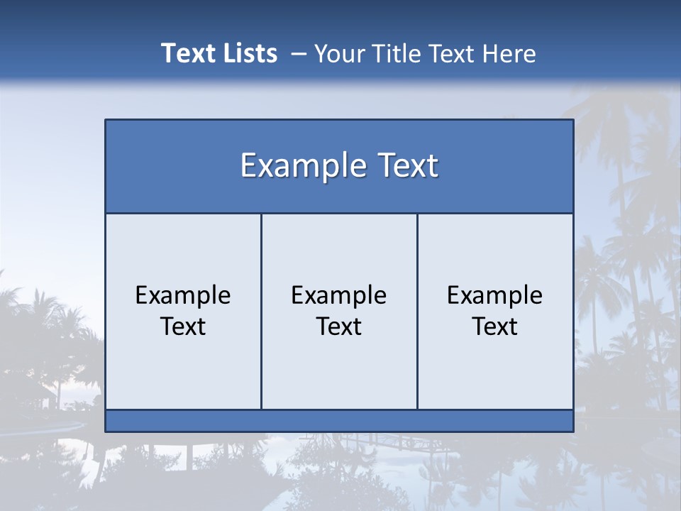 Nature Blue Relax PowerPoint Template