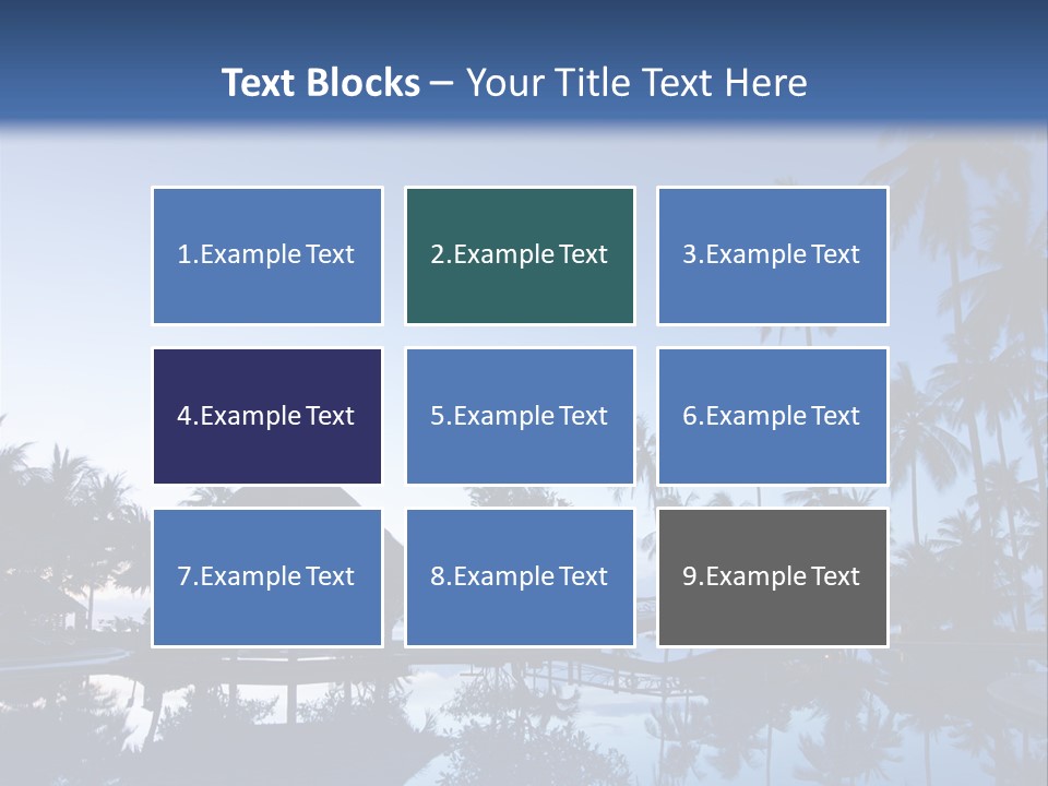 Nature Blue Relax PowerPoint Template