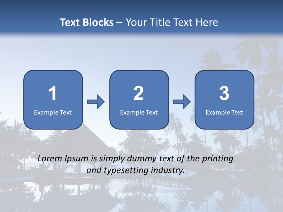 Nature Blue Relax PowerPoint Template