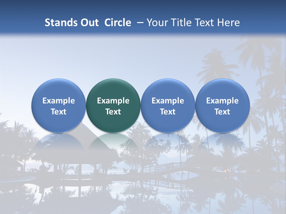 Nature Blue Relax PowerPoint Template