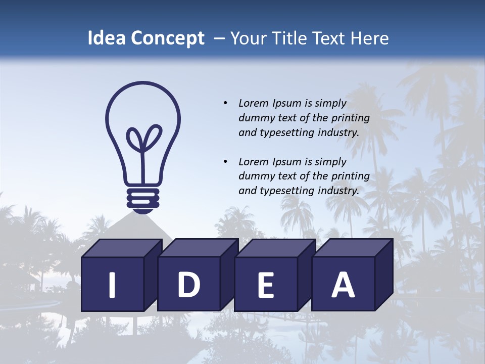 Nature Blue Relax PowerPoint Template