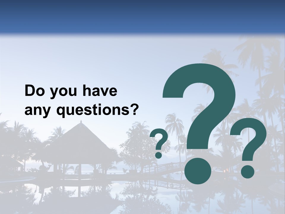 Nature Blue Relax PowerPoint Template