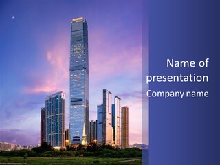 Asia Building Manhattan PowerPoint Template
