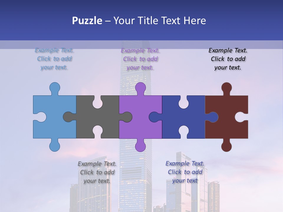 Asia Building Manhattan PowerPoint Template