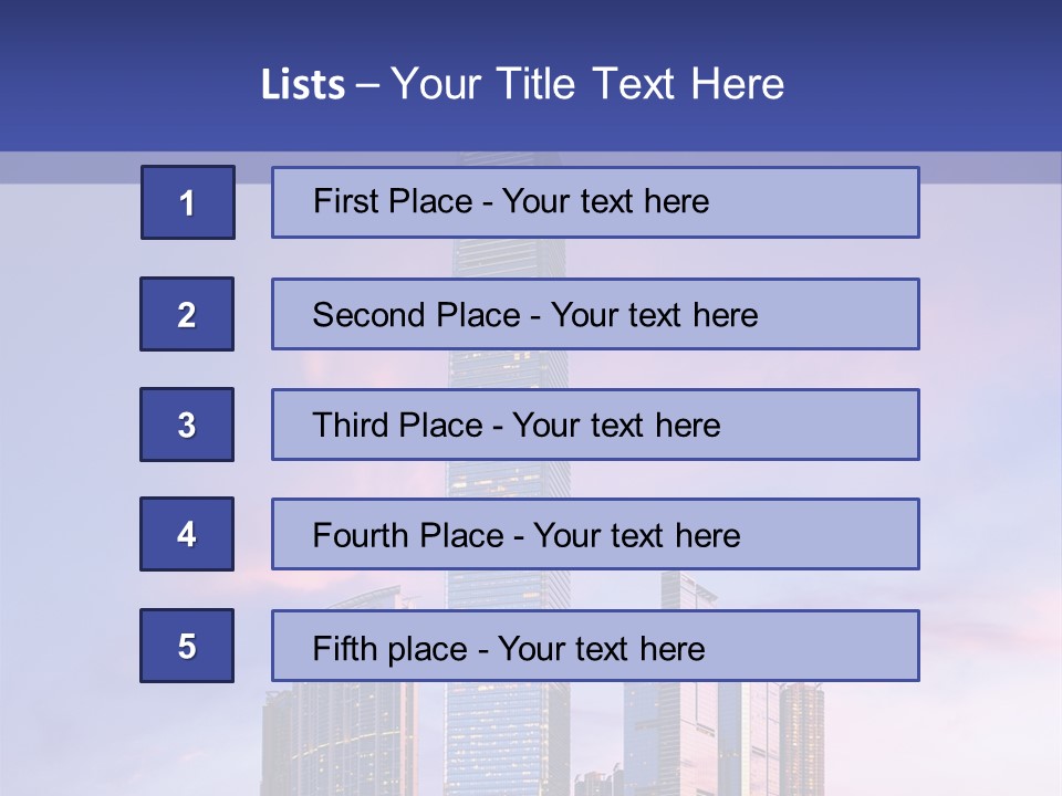 Asia Building Manhattan PowerPoint Template