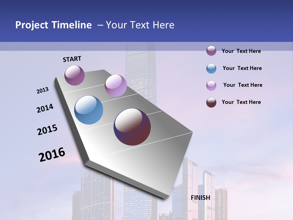 Asia Building Manhattan PowerPoint Template