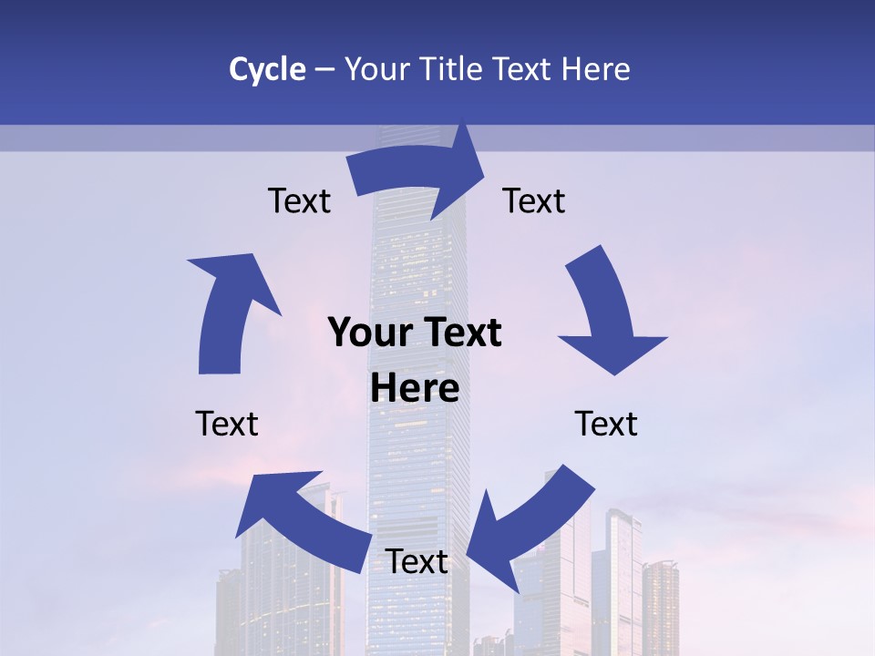 Asia Building Manhattan PowerPoint Template
