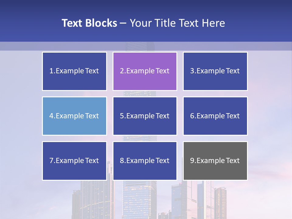 Asia Building Manhattan PowerPoint Template