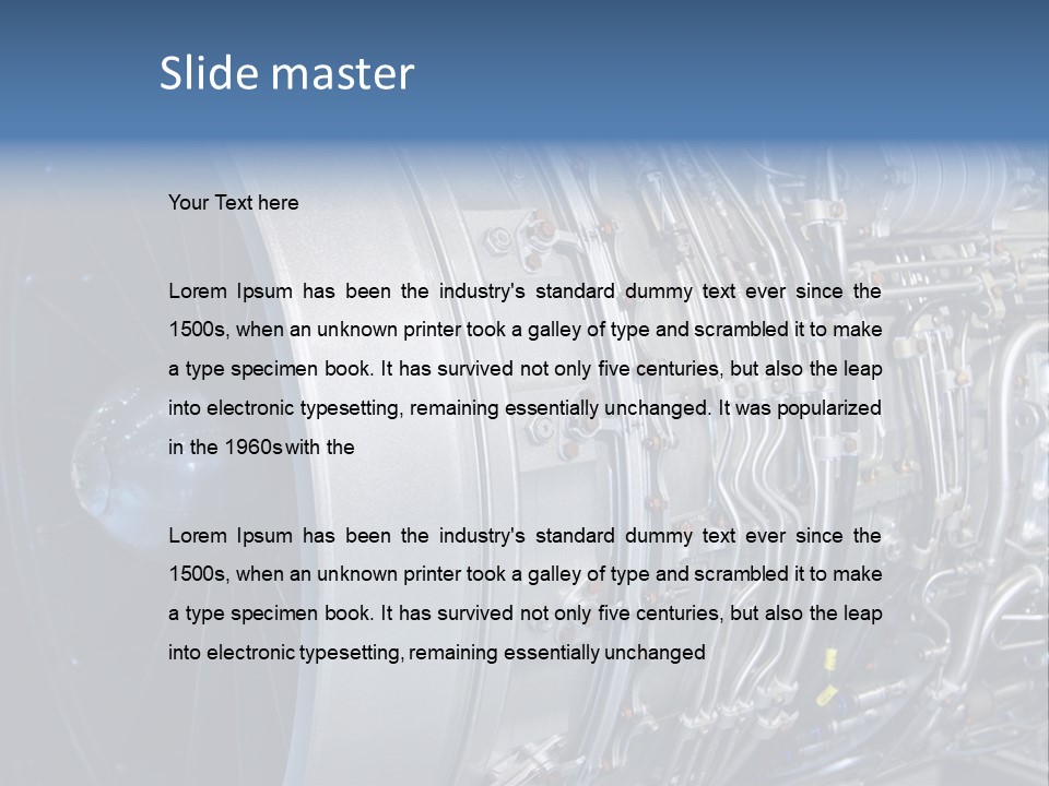 Detail Turbo Machinery PowerPoint Template