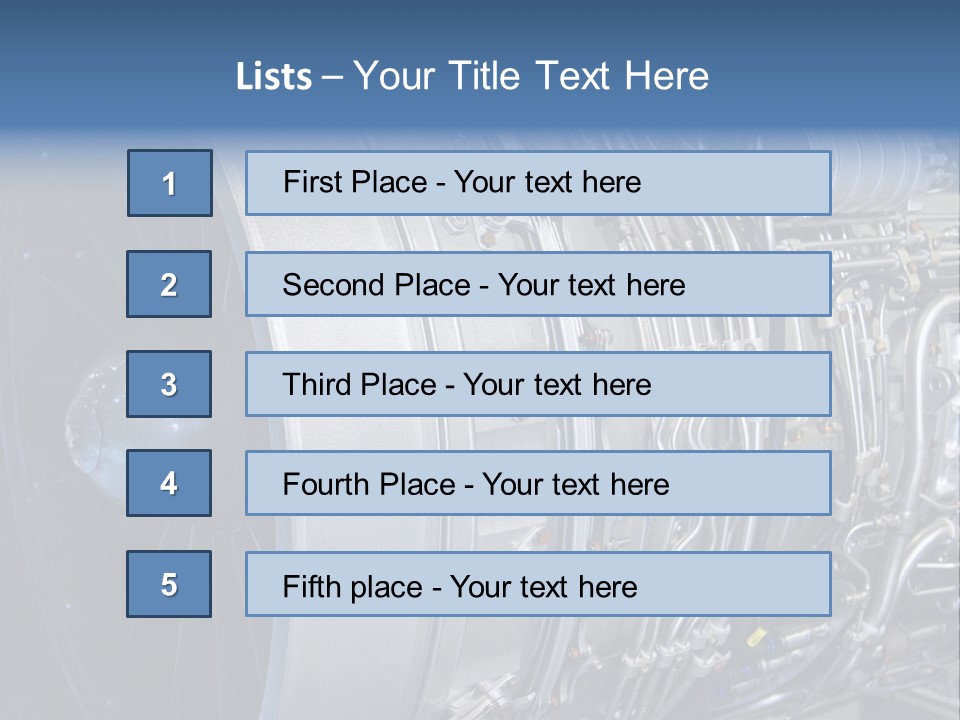 Detail Turbo Machinery PowerPoint Template