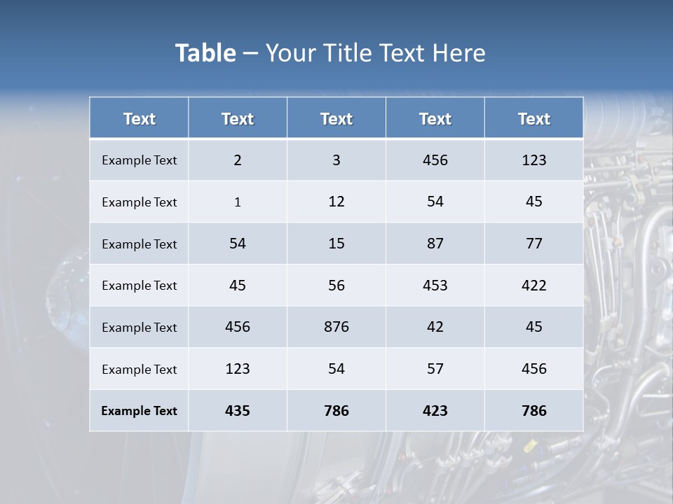 Detail Turbo Machinery PowerPoint Template
