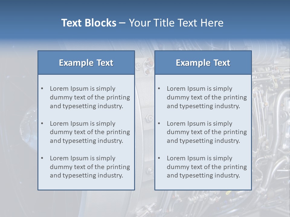 Detail Turbo Machinery PowerPoint Template