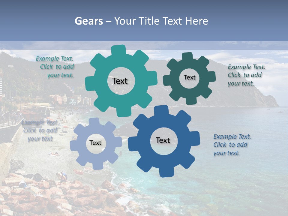 Vacation Landscape Tourism PowerPoint Template