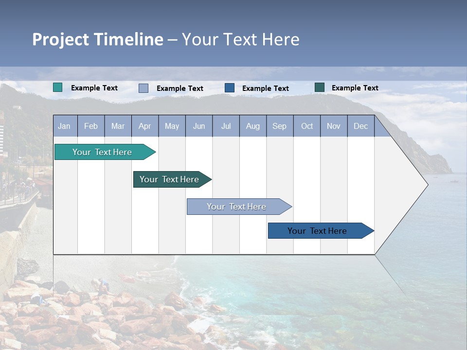 Vacation Landscape Tourism PowerPoint Template