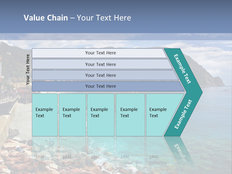 Vacation Landscape Tourism PowerPoint Template