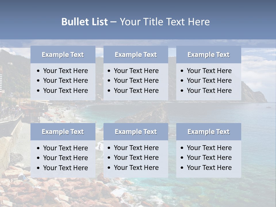 Vacation Landscape Tourism PowerPoint Template