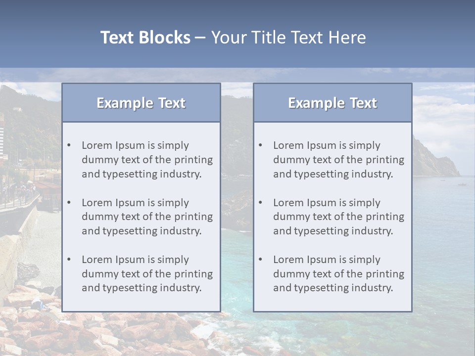 Vacation Landscape Tourism PowerPoint Template