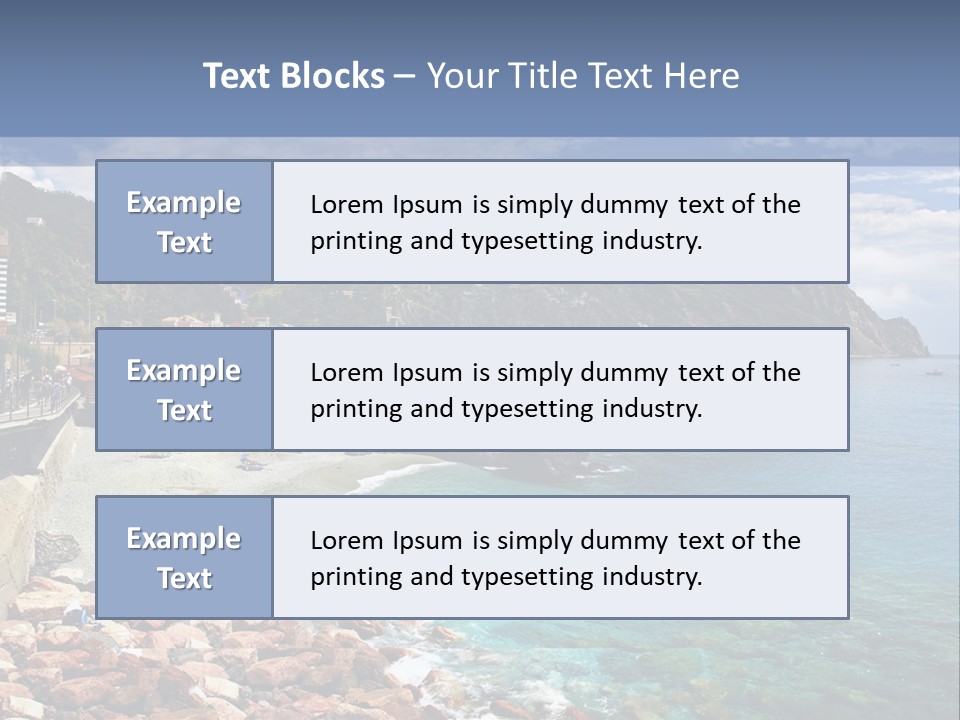 Vacation Landscape Tourism PowerPoint Template
