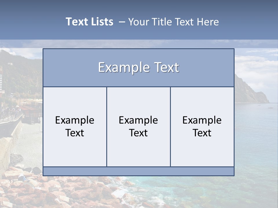 Vacation Landscape Tourism PowerPoint Template