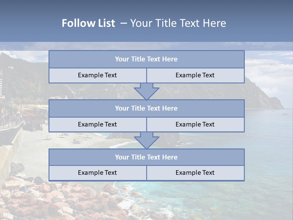 Vacation Landscape Tourism PowerPoint Template