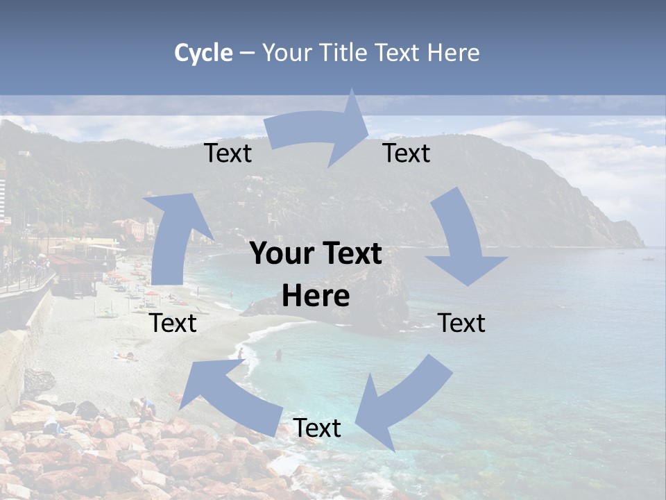 Vacation Landscape Tourism PowerPoint Template