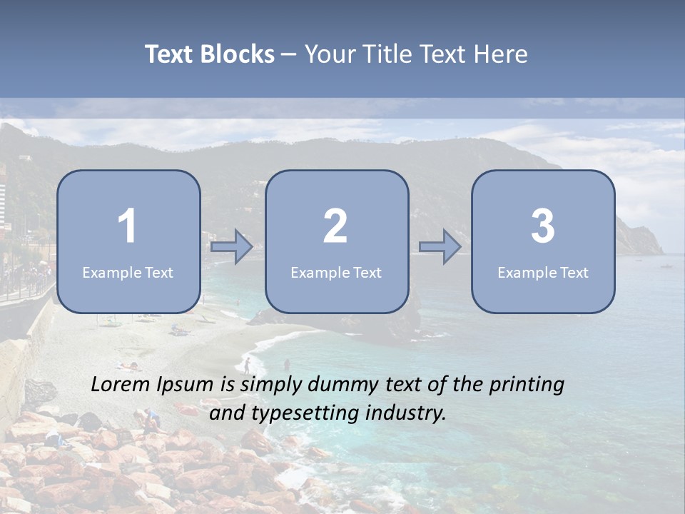 Vacation Landscape Tourism PowerPoint Template